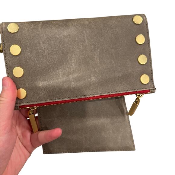 Hammitt Levy Pewter/Brushed Gold Red Zip - Picture 10 of 16